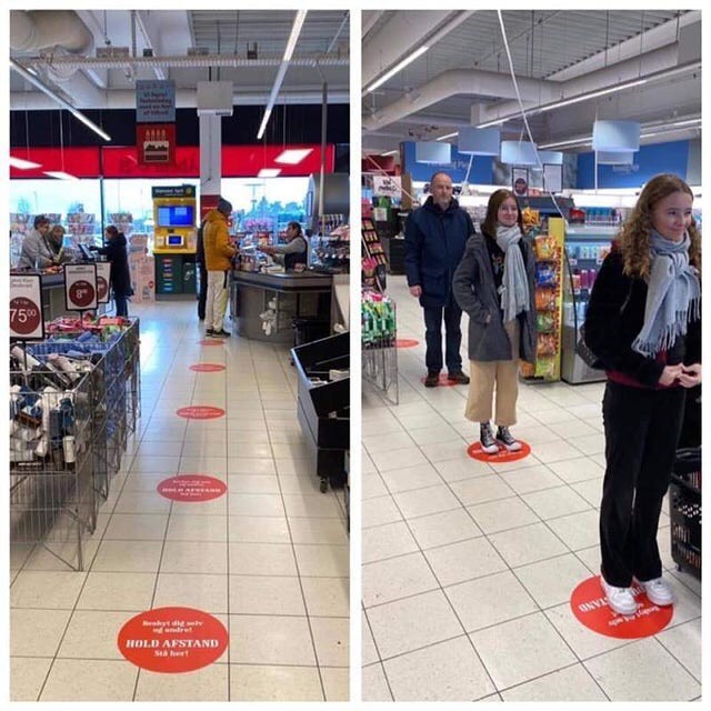 vinilo para suelo distancia de seguridad